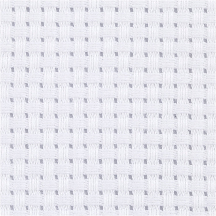 Creativ Company Aida White 35 carrés pour 10 cm, 300x150 cm