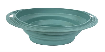 Heureux animal de compagnie fou de animaux de compagnie bol de nourriture en boisson bac pliable bleu clair