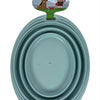 Heureux animal de compagnie fou de animaux de compagnie bol de nourriture en boisson bac pliable bleu clair
