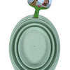 Heureux animal fou de animaux de compagnie bol de nourriture buvette bol pliable sage vert