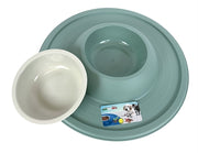 Heureux animal de compagnie fou des animaux de compagnie alimentant le volcan de seau Sage Green - afbeelding 2