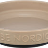 Trixie Be Nordic Food Bowl Cat Ceramic Rubber Taupe