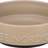 Trixie Be Nordic Food Bowl chien céramique en caoutchouc taupe