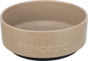 Trixie Be Nordic Food Bowl chien céramique en caoutchouc taupe - afbeelding 1
