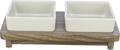Trixie Food Bowl Dog Set Citystyle Céramique Gris brun