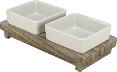 Trixie Food Bowl Dog Set Citystyle Céramique Gris brun