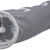 Trixie Cats joue au tunnel Harvey Velor Plush Grey