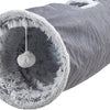 Trixie Cats joue au tunnel Harvey Velor Plush Grey