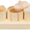 Tasses de collations Trixie pour rats et lapins Wood