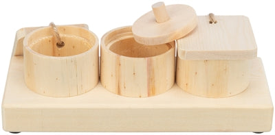 Tasses de collations Trixie pour rats et lapins Wood