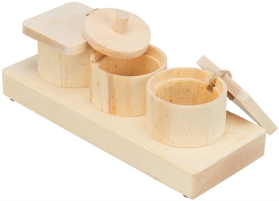 Tasses de collations Trixie pour rats et lapins Wood