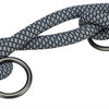 Trixie Soft Rope Dog LEASH RAGRABLABLE Black Grey