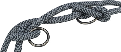 Trixie Soft Rope Dog LEASH RAGRABLABLE Black Grey