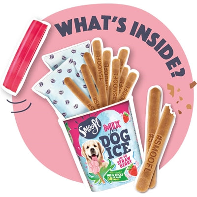 Mélange pour crème glacée Smoofl Smoofl pour chiens fraise