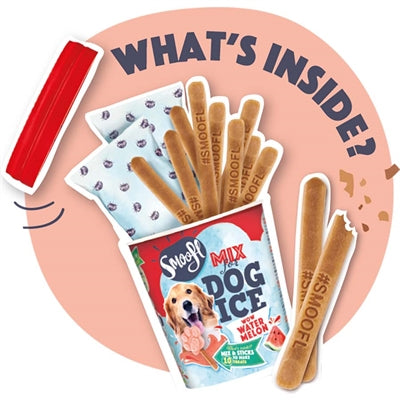 Mélange pour crème glacée Smoofl Smoofl pour chiens pastèque