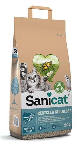 Péllets de cellulose recyclée Sanicat