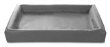 Bia lit artificiel en cuir couverture de chien panier de chien gris - afbeelding 1