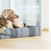 Bia lit artificiel en cuir couverture de chien panier de chien gris