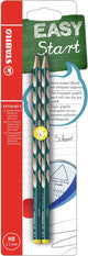 Stabilo easygraph s - crayon graphite ergonomique - gaucher - dureté hb - essence - 2 pièces