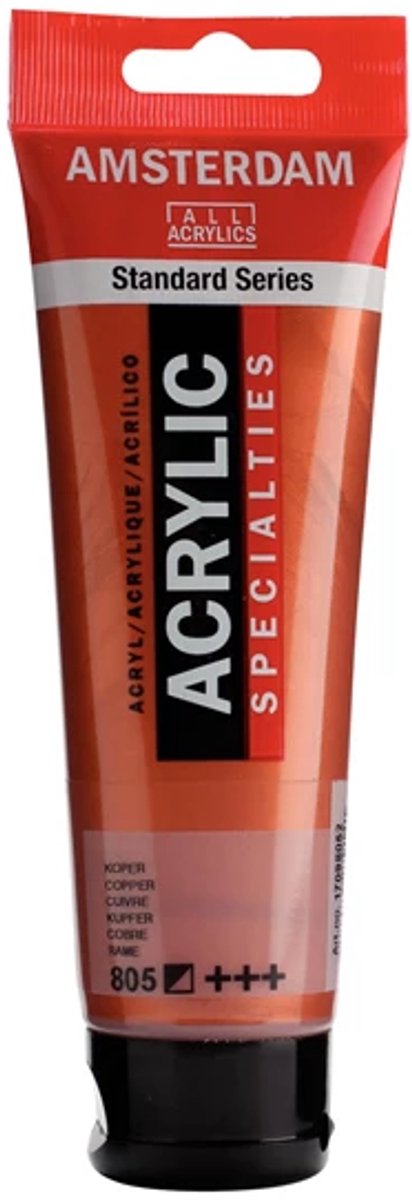 Peinture acrylique Amsterdam, tube de 120 ml, cuivre 3 pièces