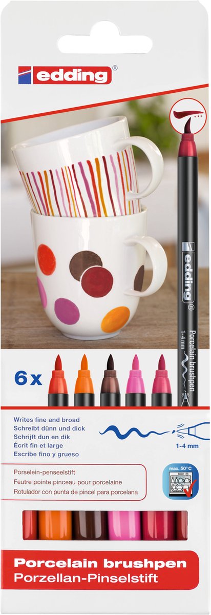 Ensemble de couleurs chaudes en porcelaine de 6e.