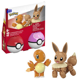 Pokemon Mega 2-Pack Eevee et Charmander