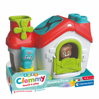 Clementoni Baby - Clemmy Sensory Farm avec blocs mous, 11dlg.