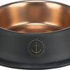 Trixie Be Nordic Feed Water Bin en acier inoxydable en caoutchouc noir