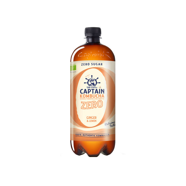 Le courageux capitaine kombucha zéro gingembre citron bio (6x 1000ml) (boule)