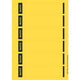 Classeur étiquettes de dos leitz jaune 150 morceaux de papier