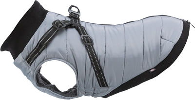 Trixie manteau pour chien pontis avec harnais gris