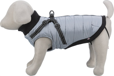 Trixie manteau pour chien pontis avec harnais gris