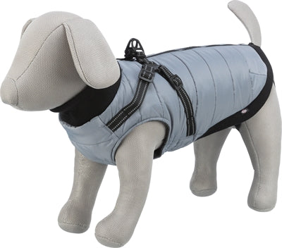 Trixie manteau pour chien pontis avec harnais gris
