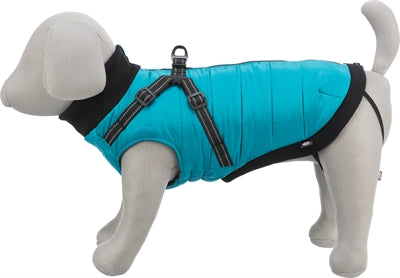 Trixie Manteau pour chien pontis avec harnais aqua