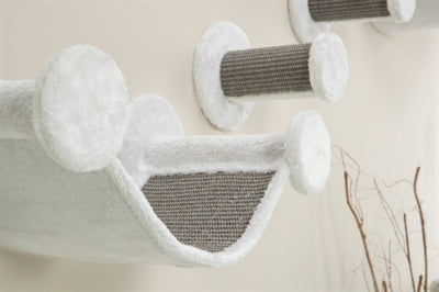Trixie Cats grimpant en jeu pour le mur 4 taches d'escalade gris blanc