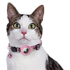 Chat Croci Col avec un support d'étiquette rose