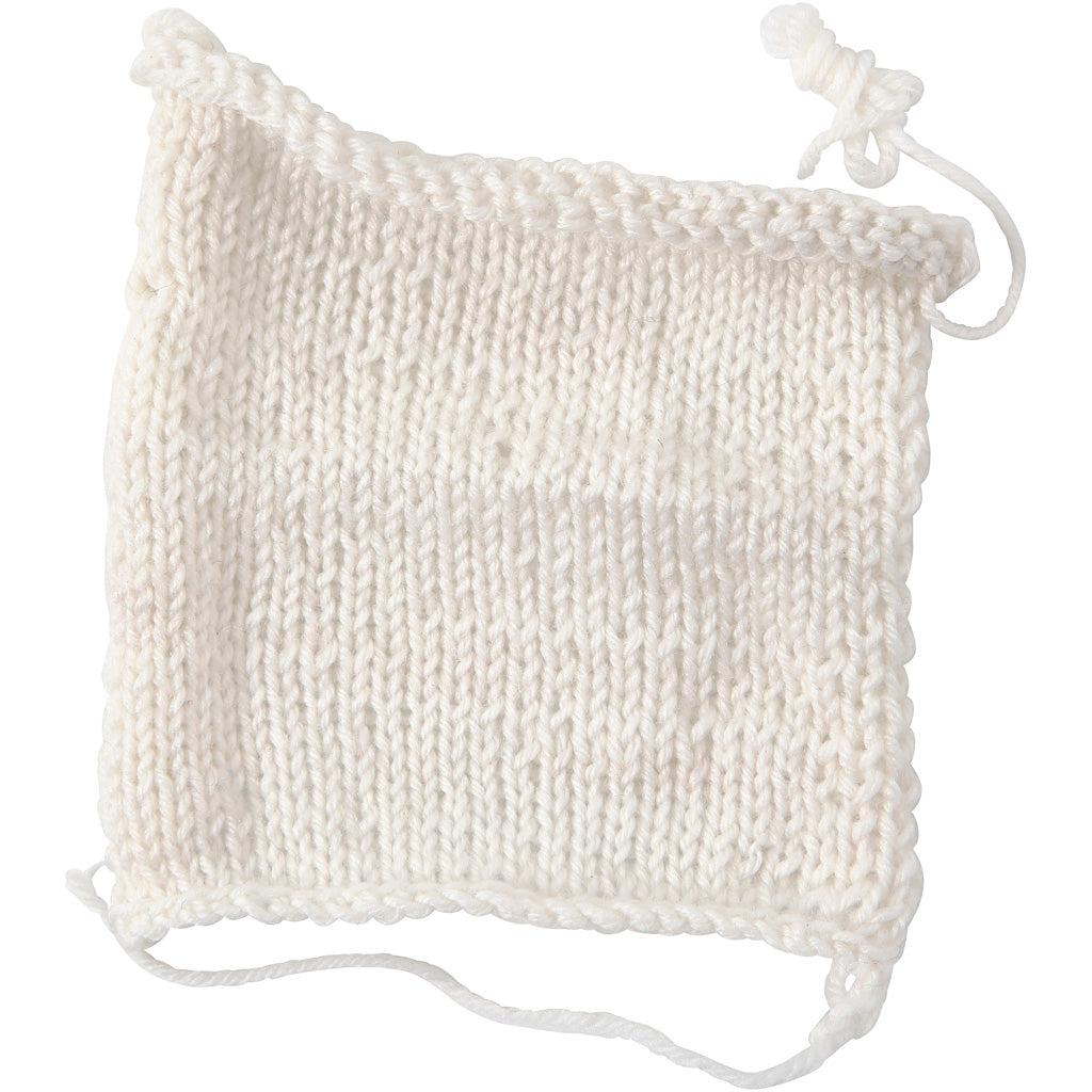 Fil pour bébé Creativ company, l : 172 m, blanc, 50 g 1 pelote