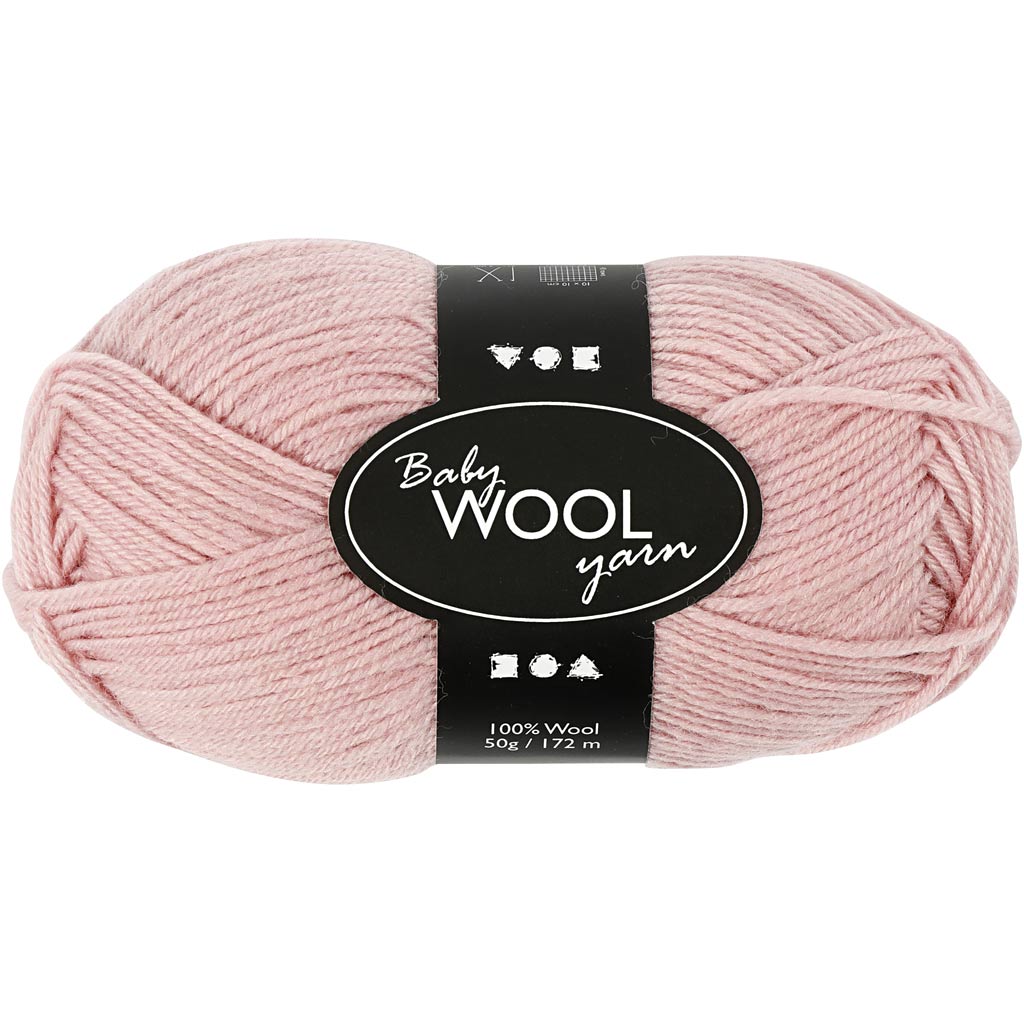 Creativ Company Baby Yarn Dusty Pink, 172m