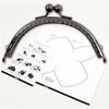 Kit de boucles de portefeuille Creativ Company, taille 10 cm, argent antique, 1 pièce