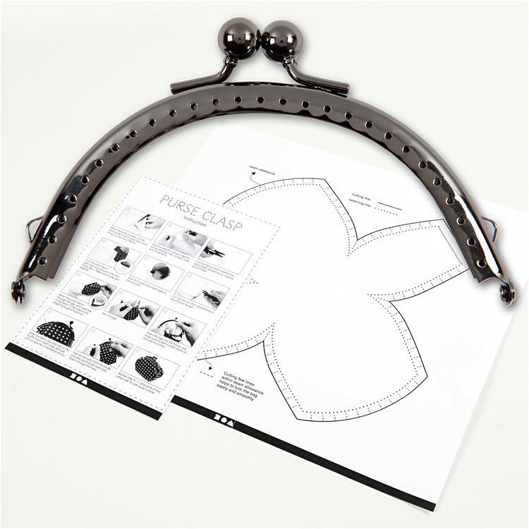 Kit de boucles de portefeuille Creativ Company, taille 10 cm, argent antique, 1 pièce