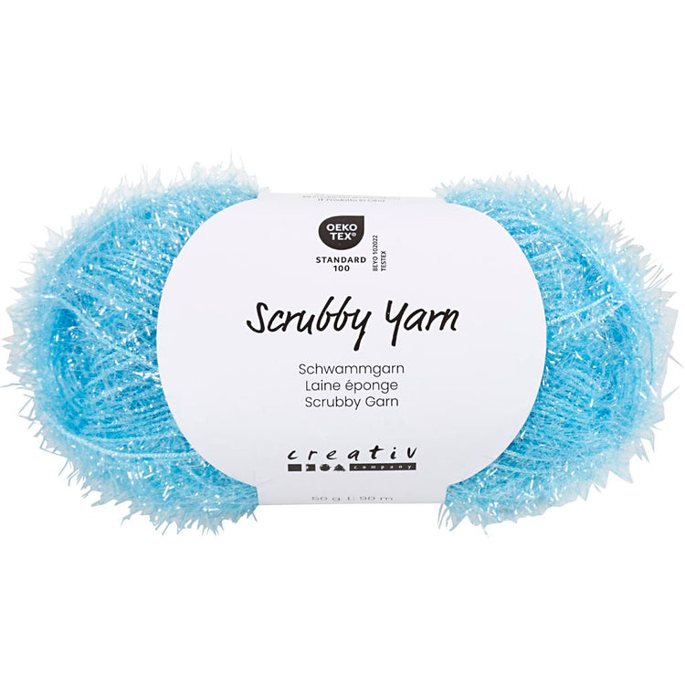 Fil éponge abrasif Creativ company, l: 90 m, bleu, 50 g 1 pelote