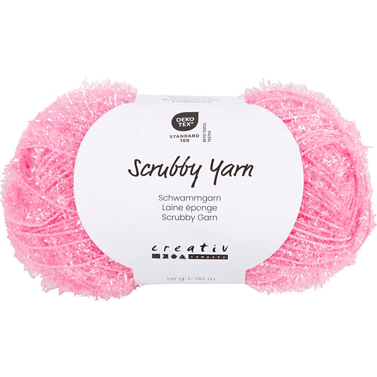 Fil éponge abrasif Creativ company, l: 90 m, rouge clair, 50 g 1 pelote