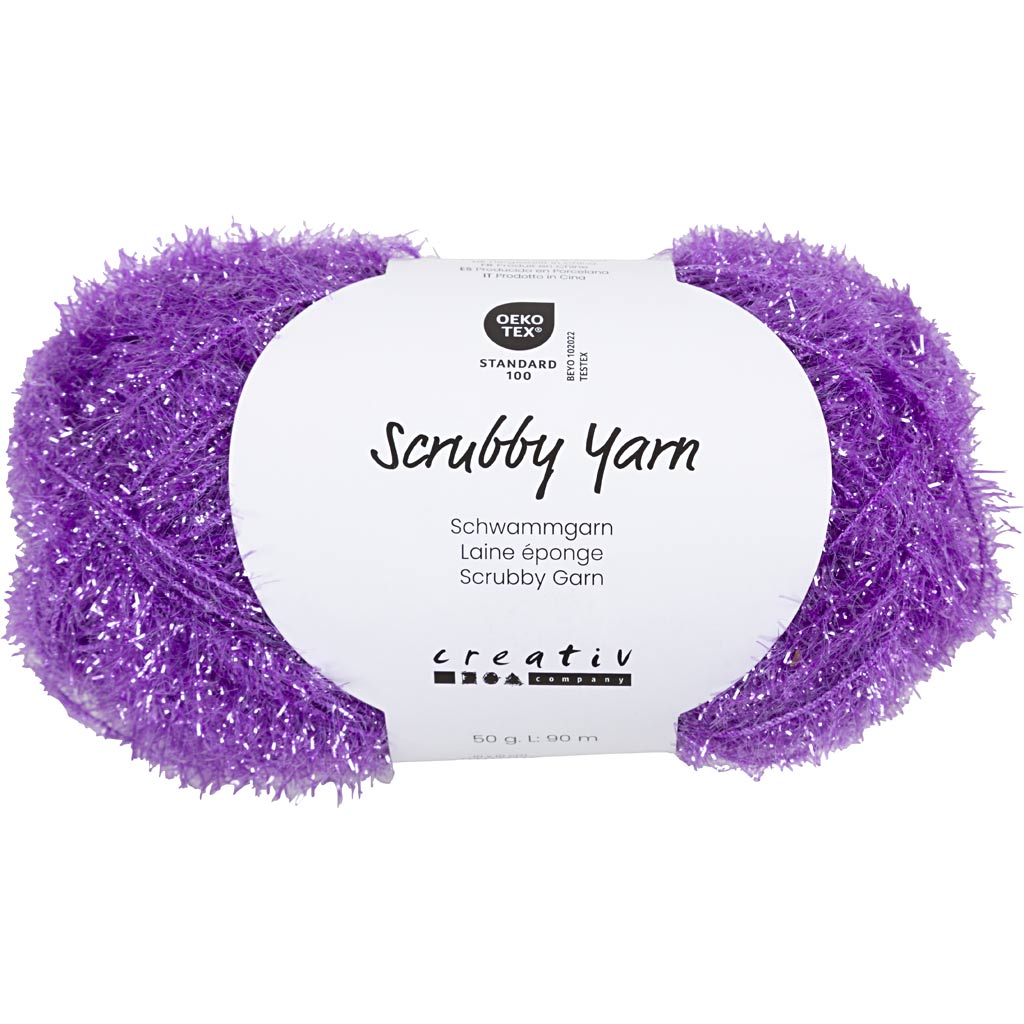 Fil éponge abrasif Creativ company, l : 90 m, violet, 50 g 1 pelote