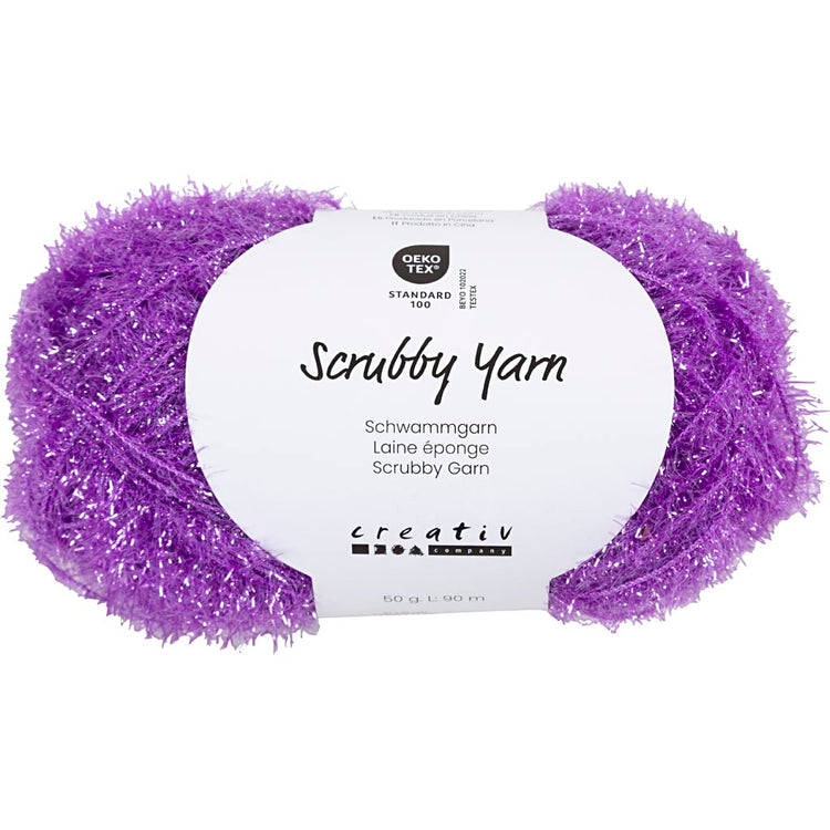 Fil éponge abrasif Creativ company, l : 90 m, violet, 50 g 1 pelote