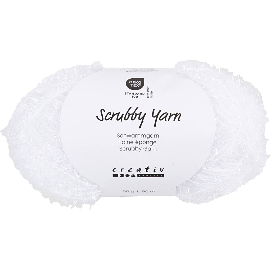 Fil éponge abrasif Creativ company, l: 90 m, blanc, 50 g 1 pelote