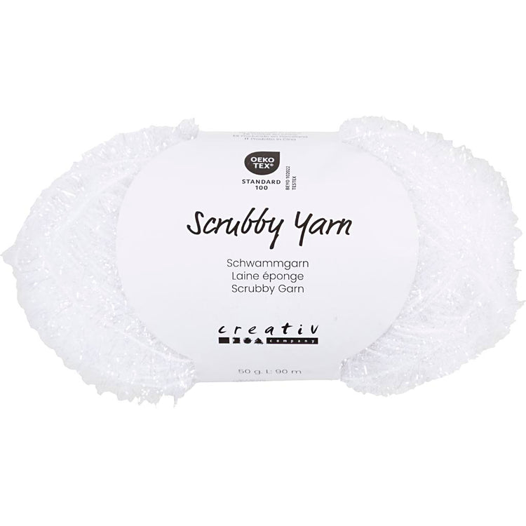 Fil éponge abrasif Creativ company, l: 90 m, blanc, 50 g 1 pelote