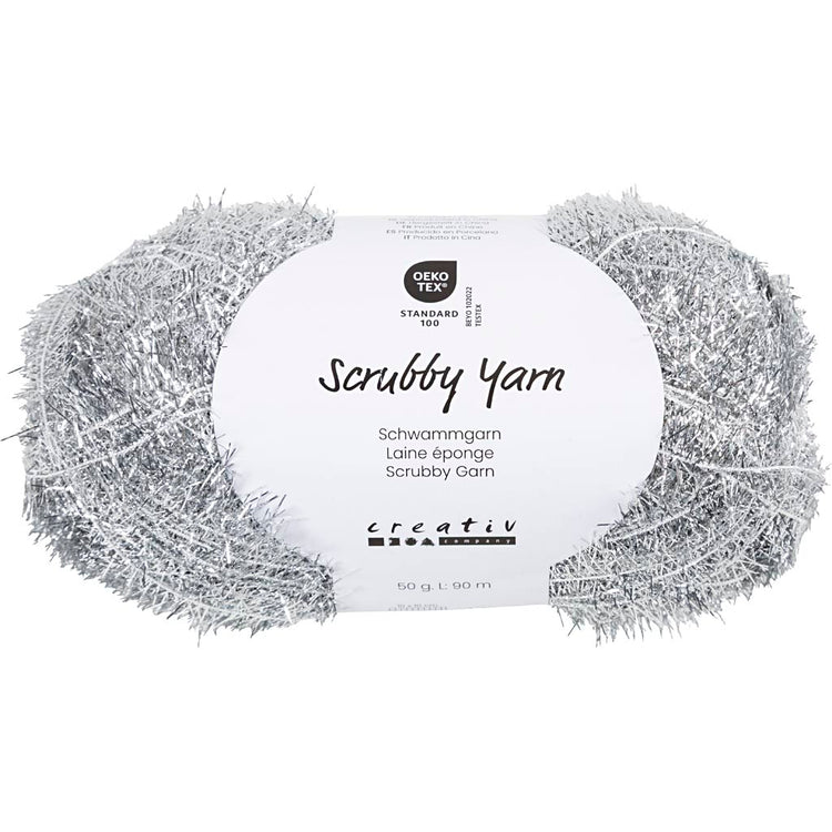 Fil éponge abrasif Creativ company, l: 90 m, argent, 50 g 1 pelote