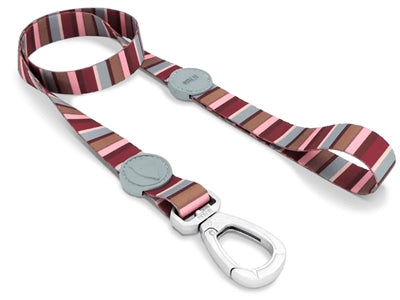 Morso Dog Leash Recycled Skyline Rose rouge