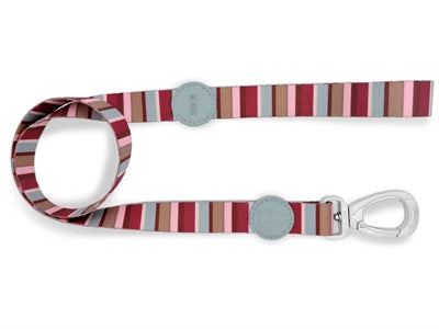 Morso Dog Leash Recycled Skyline Rose rouge