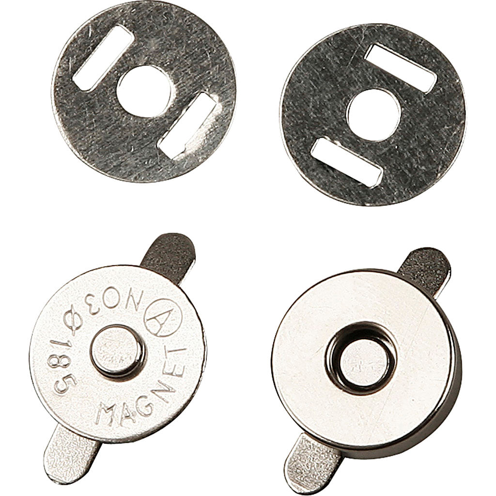 Fermeture magnétique Creativ company, d 18 mm, 25 pièces 1 boîte